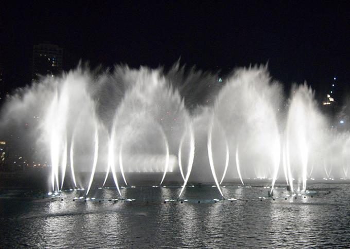 Color Changing River Water Fountain Display , Dancing Music Fountain PC Controlled