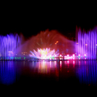 Large Amusement Park Water Screen Projection Stainless Steel 304 316 Material supplier
