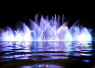 Outside Electric Digital Water Fountain , Light And Music Fountain Large Scale supplier