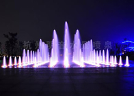 Customize Amusement Park Floor Water Fountains With Colorful Led Lights supplier