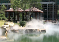 Modern Water Mist Fountain Using High Pressure Fogging System Eco Friendly supplier