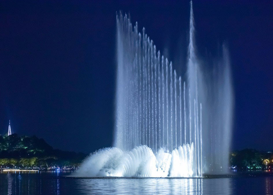 Big Led Water Fountain Outdoor Magic Water Fountain Thailand PC Control System supplier