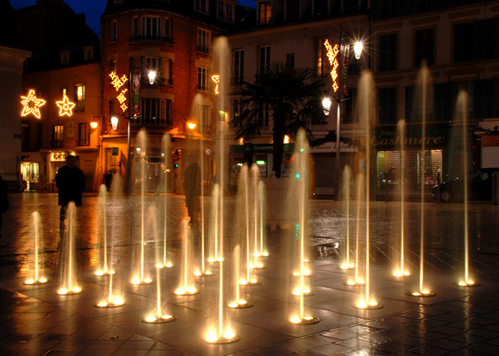 Rectangular Funny Floor Water Fountain In Ground For Garden Square Park supplier