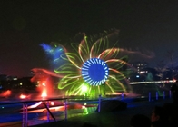 Large Beautiful 3d Laser Light Show  / Laser Water Fountain With PC Control System supplier