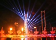 Large Beautiful 3d Laser Light Show  / Laser Water Fountain With PC Control System supplier