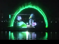 Creative Outdoor Digital Laser Water Screen Curtain , Laser Water Fountain Movie supplier