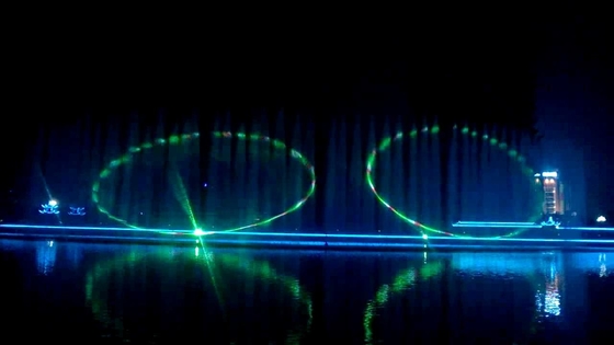 Decorative Water Laser Show , Digital Laser Light Show System On Water Fountain supplier