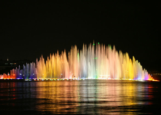 Exterior Musical Water Fountain With Led Lights Water Surface Application supplier