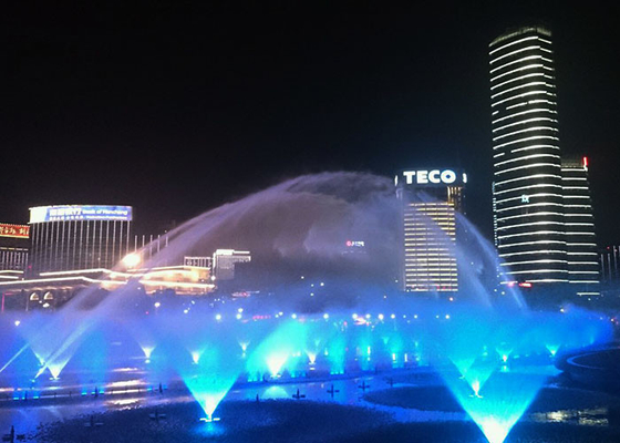 Exterior Musical Water Fountain With Led Lights Water Surface Application supplier