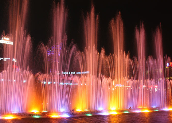 Large Swing Musical Water Fountain Show Customized Size / Water Shape supplier