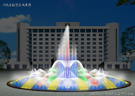 Artificial Intelligence Round Fame Small Musical Fountain RGB /RGB DMX Color supplier