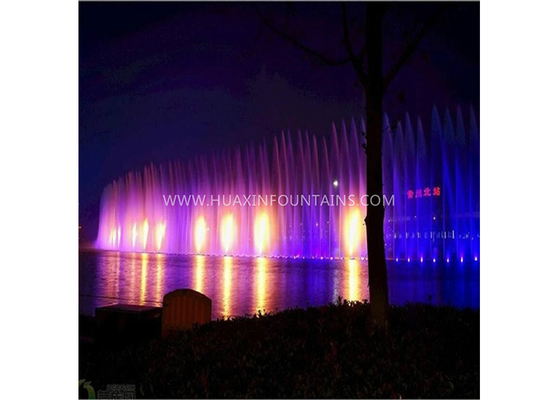 Beautiful Decorative Flaming Water Fountain IP68 273×273×800 Mm Custom Design supplier