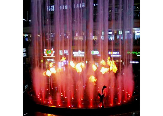 Contemporary Outdoor Musical Fountain With Fantastic Fireworks Image supplier