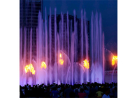 Contemporary Outdoor Musical Fountain With Fantastic Fireworks Image supplier