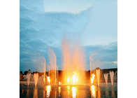 Contemporary Outdoor Musical Fountain With Fantastic Fireworks Image supplier