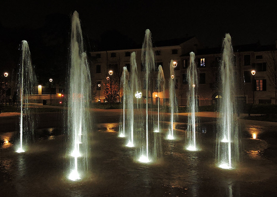 Dry Floor Water Fountains Dancing Musical Fountain With LED Lights On Ground supplier