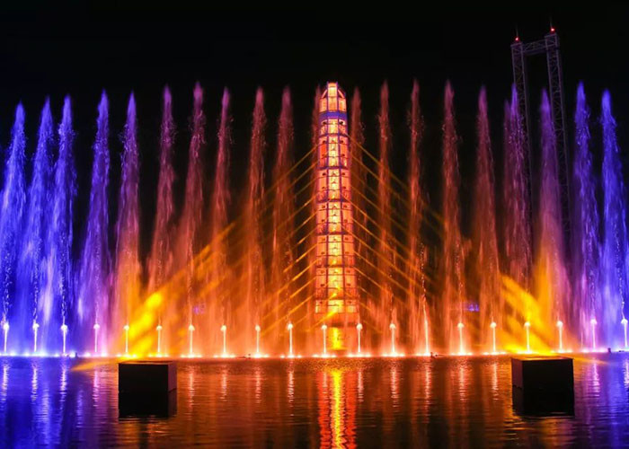 Amazing Enjoyable Musical Water Fountain For Community Customized Size supplier