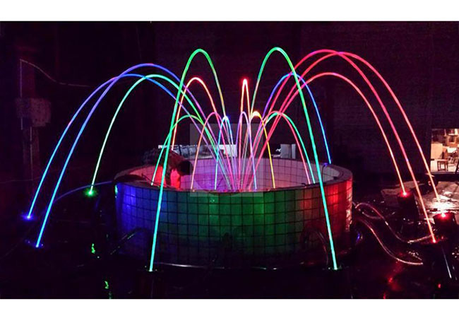 Water Park Dancing Laminar Jet Fountain With RGB Led Light CE/RoSH Certificated supplier