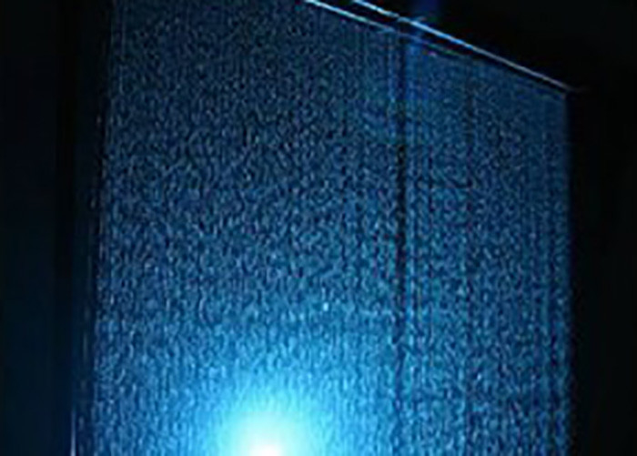 Computer Controlled Digital Water Curtain Fountain With Lights Modern Design supplier